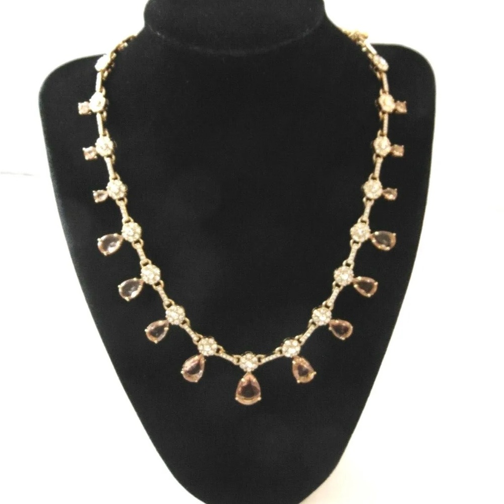 Kate Spade At First Blush Flower Necklace Crystal Stunning wedding - Picture 3 of 5